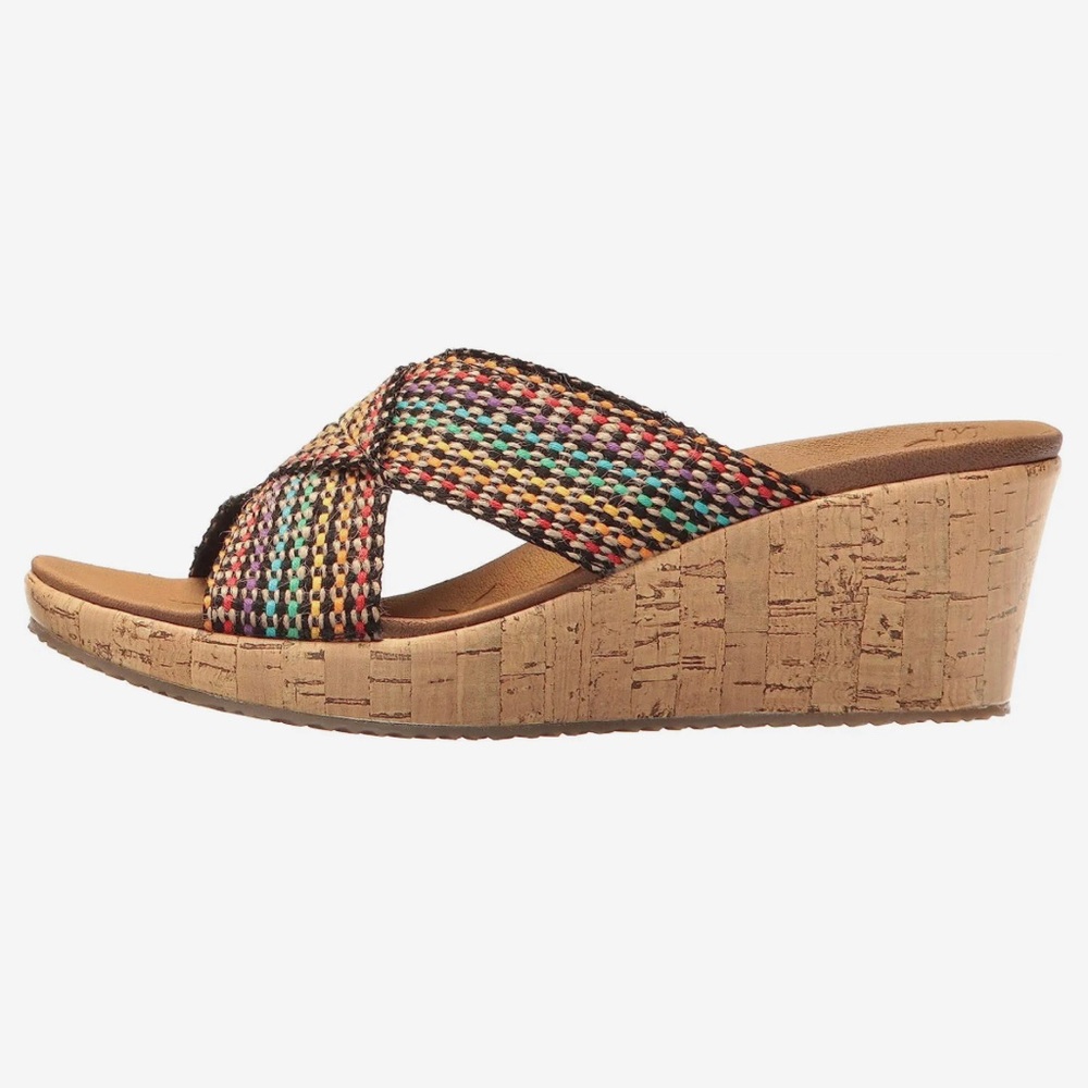 Skechers size 8 Wedge Cali Sandals